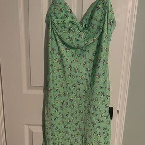 Zara Mint Green Floral Dress